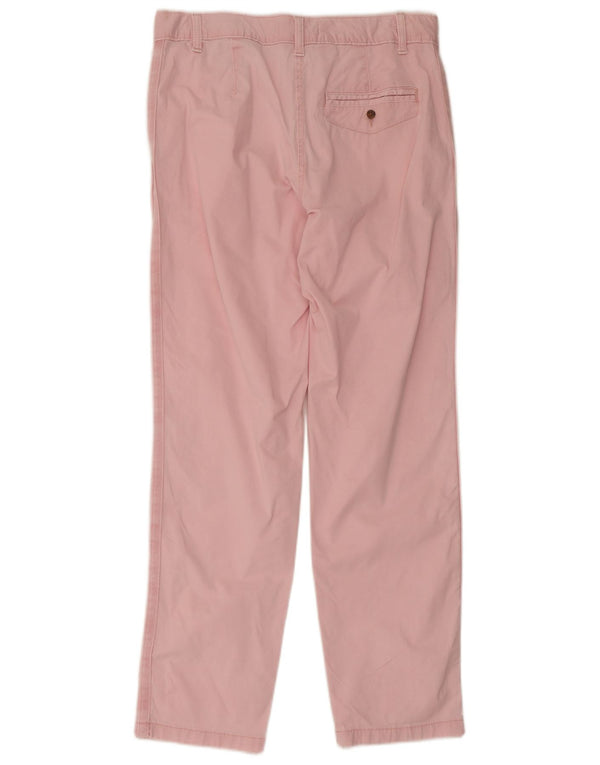 Marks & Spencer Womens Regular Fit Chino Trousers UK 10 Small W30 L29 Pink