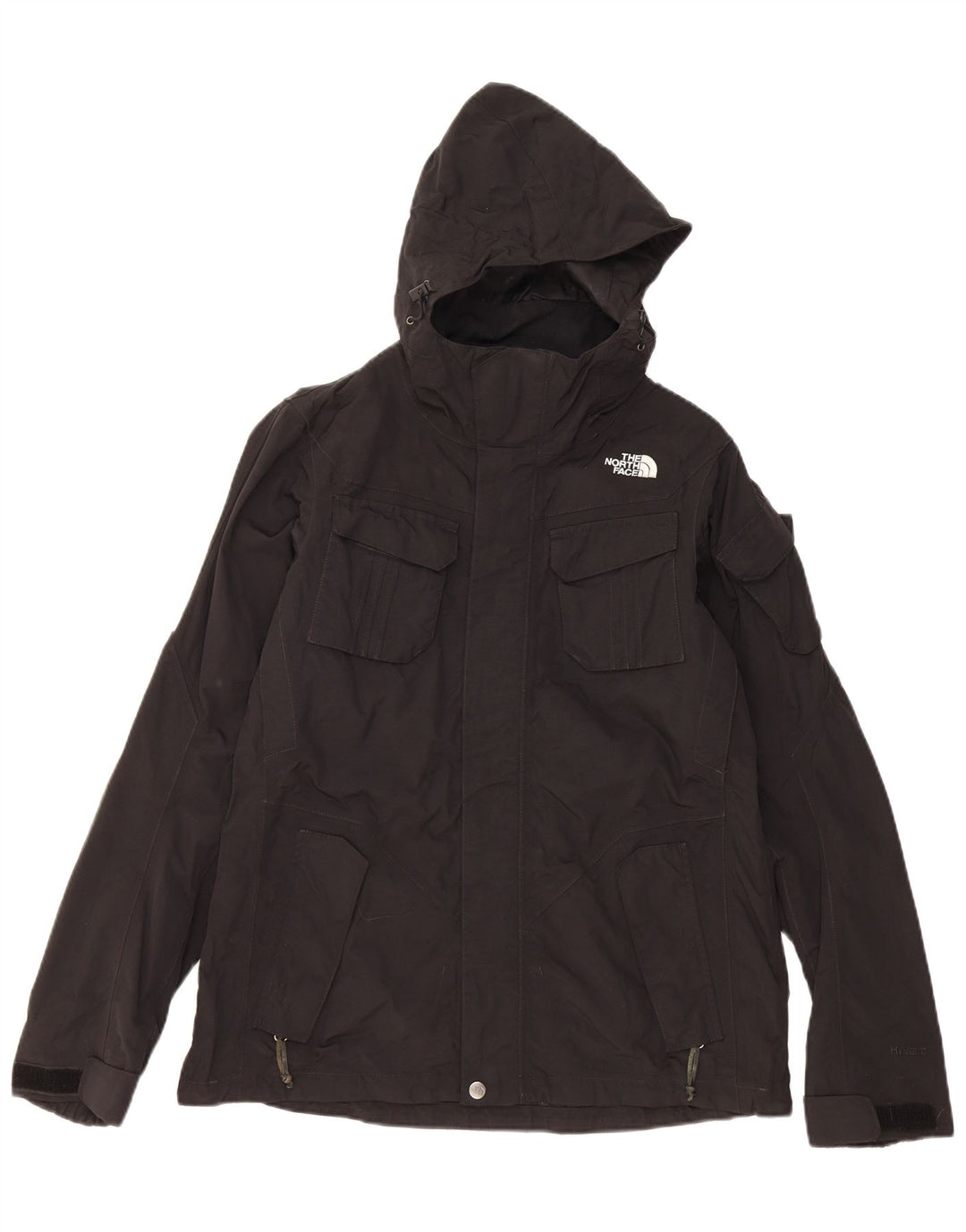 THE NORTH FACE Giacca a vento da donna Hyvent con cappuccio UK 14 media nera