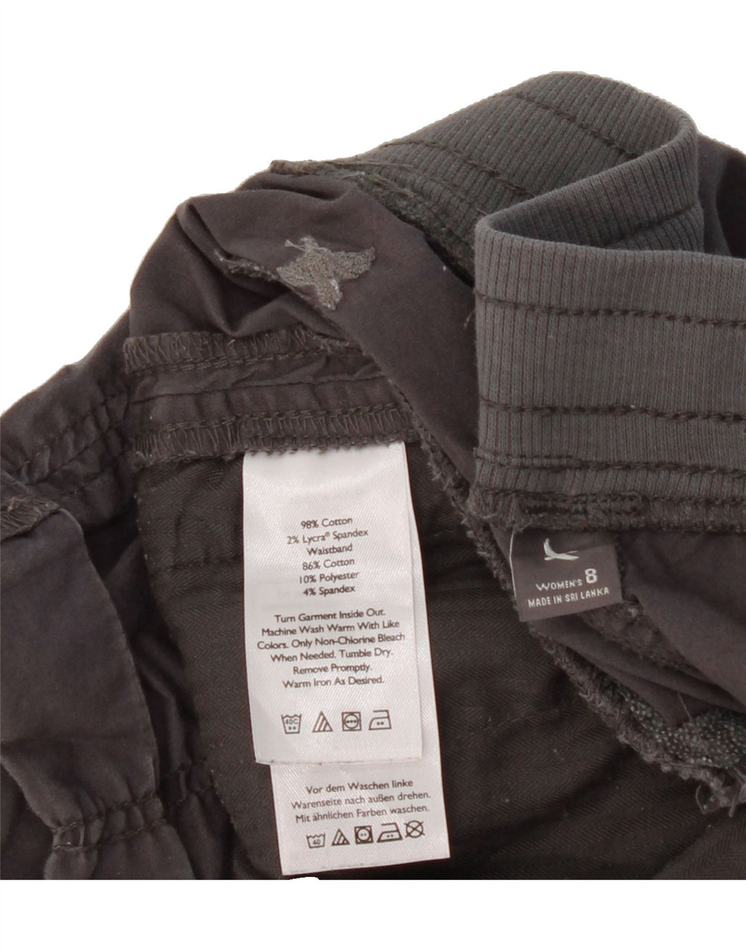 EDDIE BAUER Womens Casual Shorts US 8 Medium W30 Grey Cotton Vintage Eddie Bauer and Second-Hand Eddie Bauer from Messina Hembry 