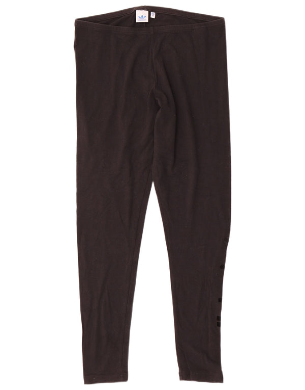 Leggings grafici da donna Adidas IT 50 XL cotone nero