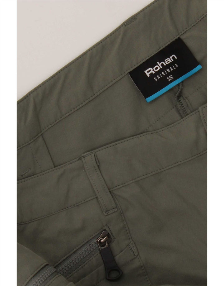 Pantaloni cargo da escursionismo da uomo Rohan W38 L30 verdi