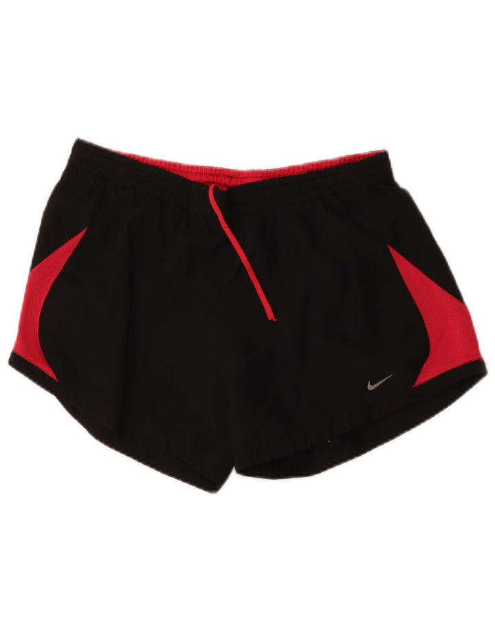 Pantaloncini sportivi da donna NIKE UK 14 poliestere color block medio nero