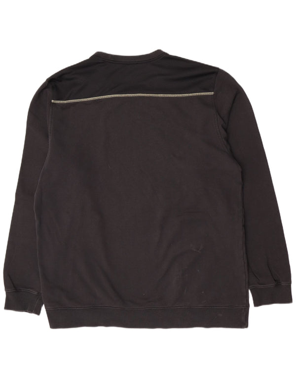 Felpa Adidas da uomo con vestibilità regolare, maglione XL, cotone color block nero