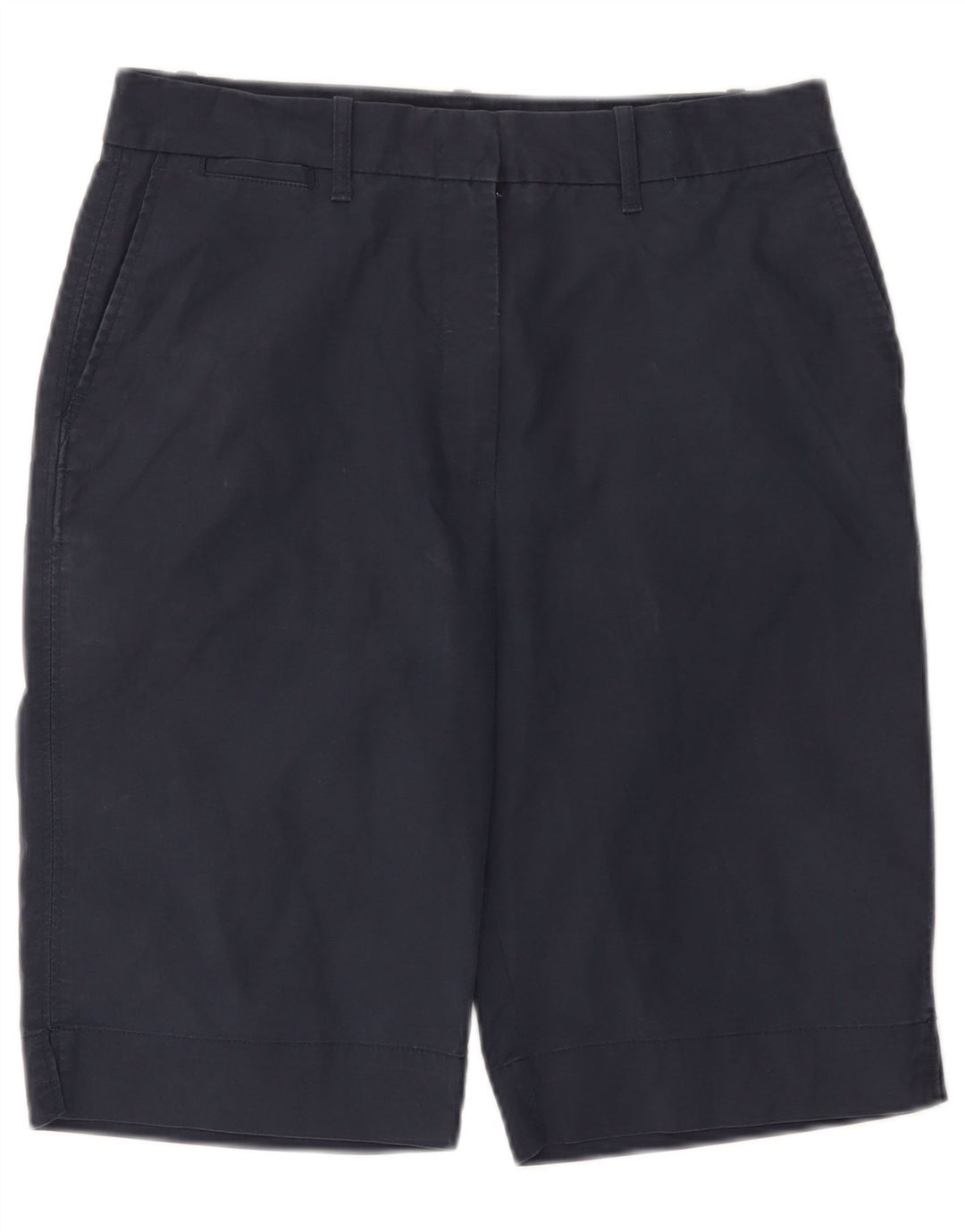 Pantaloncini chino da donna Marks & Spencer UK 12 medi W32 cotone blu navy