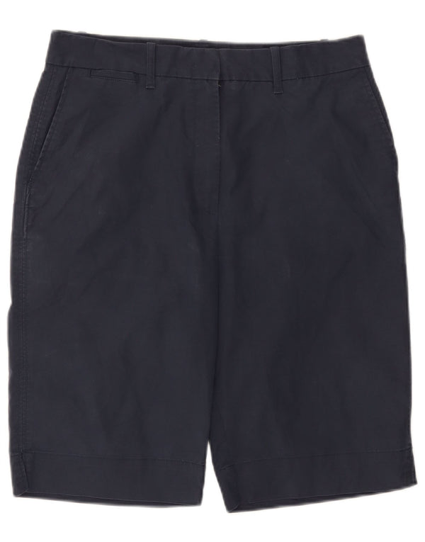 Pantaloncini chino da donna Marks & Spencer UK 12 medi W32 cotone blu navy
