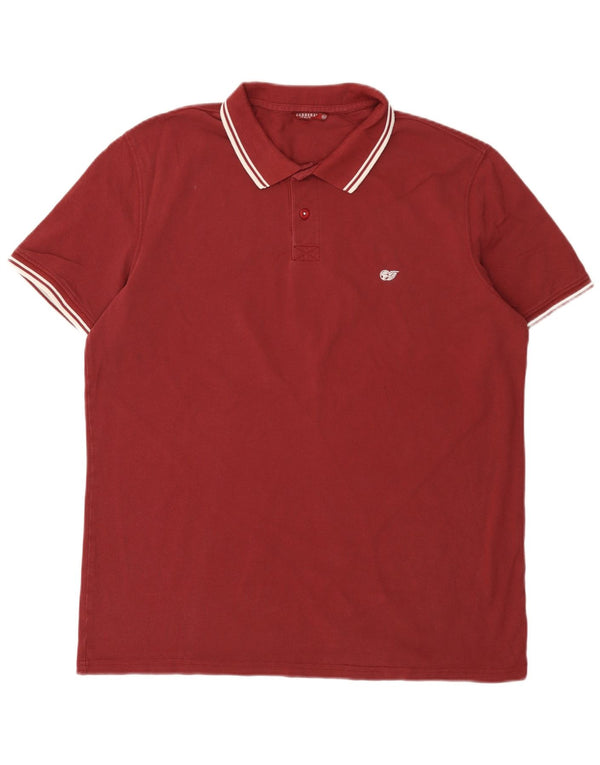 Polo da uomo Carrera 2XL in cotone bordeaux
