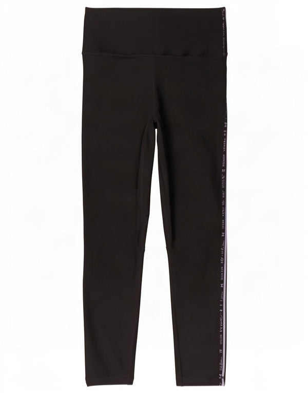 Leggings grafici da donna Under Armour Heat Gear UK 10 piccoli poliestere nero