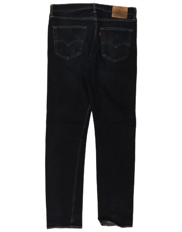 Levi's Uomo 522 Jeans Slim W34 L34 Cotone Blu Navy