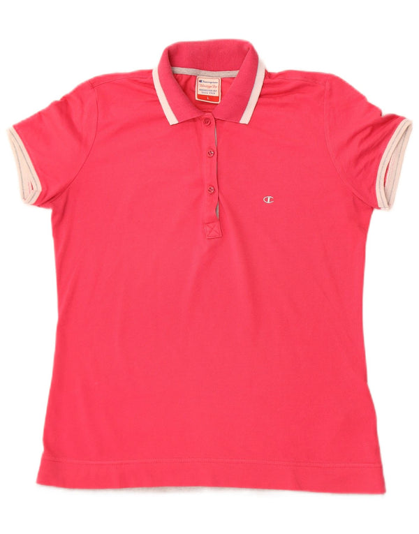 Polo da donna Champion Fit Heritage UK 14 grande cotone rosa