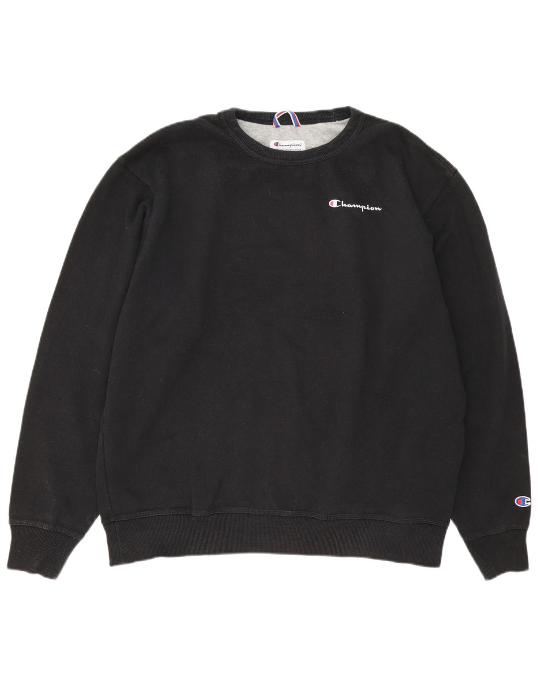 Felpa da uomo Champion Maglione grande in cotone nero