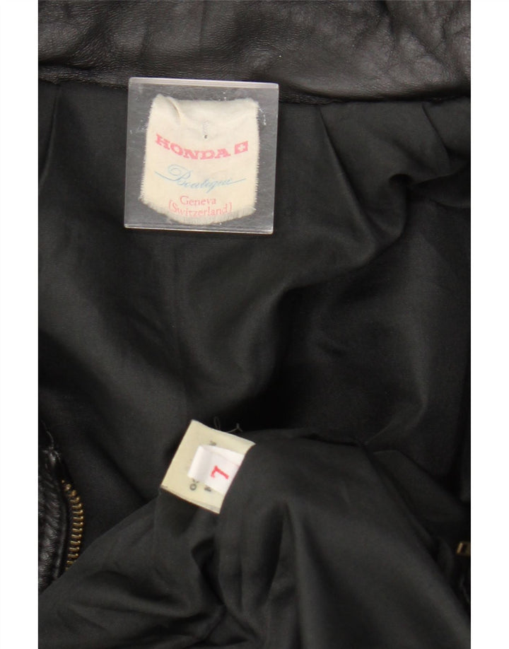 Giacca in pelle da uomo HONDA UK 40 Large in pelle nera