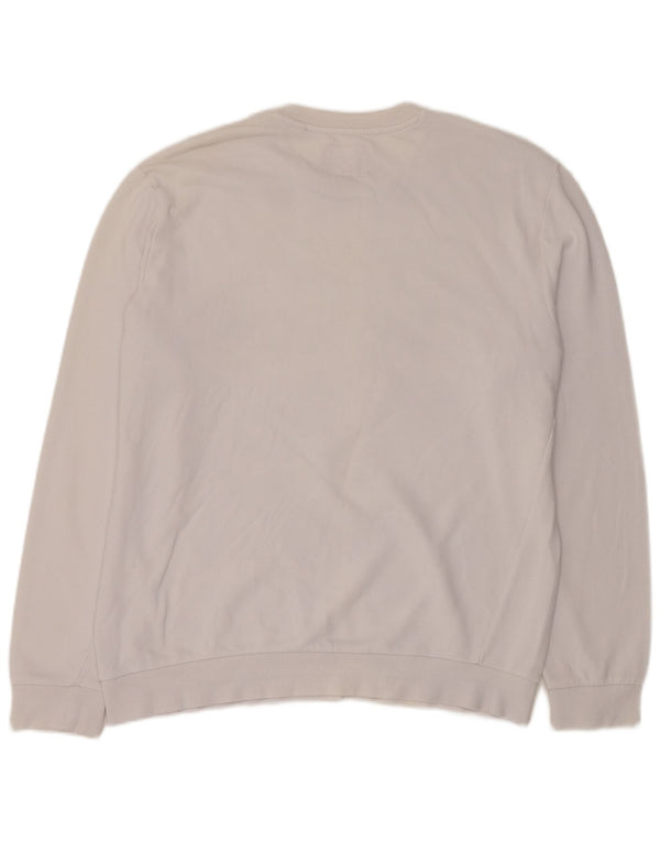 Guess Felpa grafica da uomo Maglione XL Cotone bianco sporco