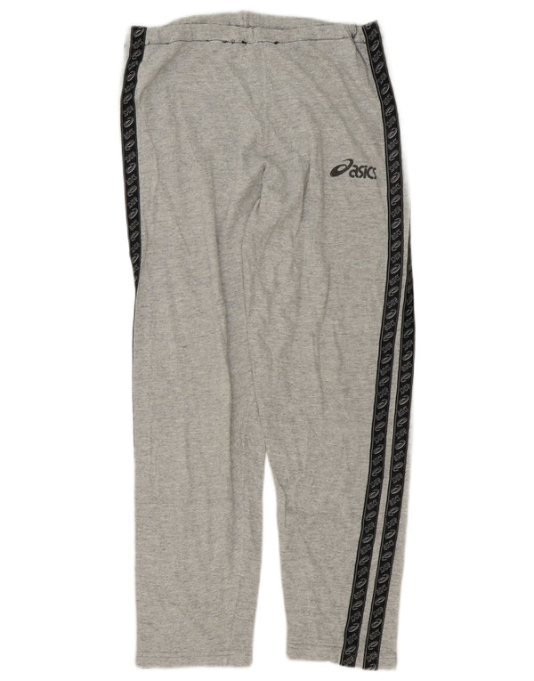 Pantaloni da tuta grafica da uomo Asics XS in cotone color block grigio