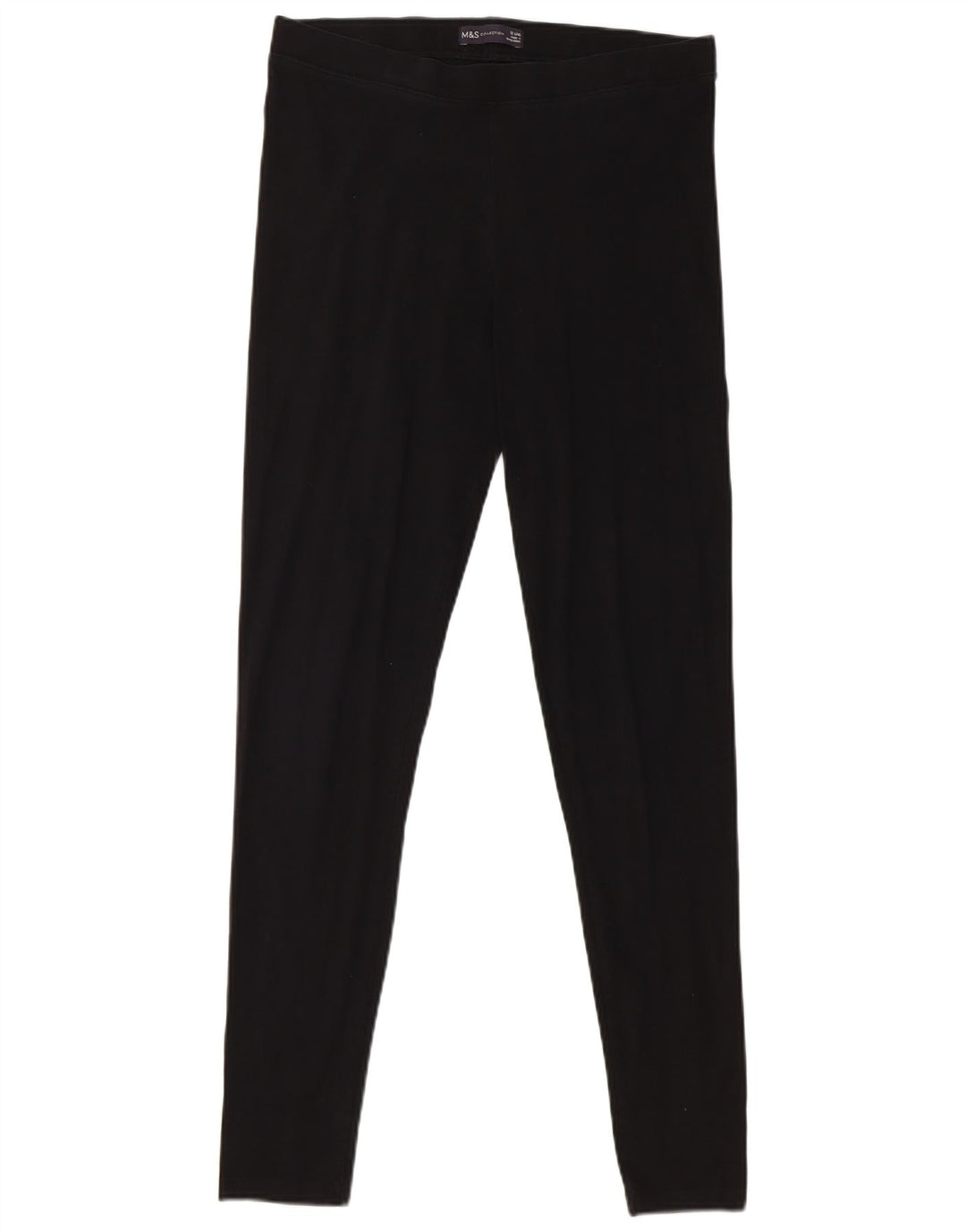 Leggings da donna Marks & Spencer UK 12 cotone nero medio
