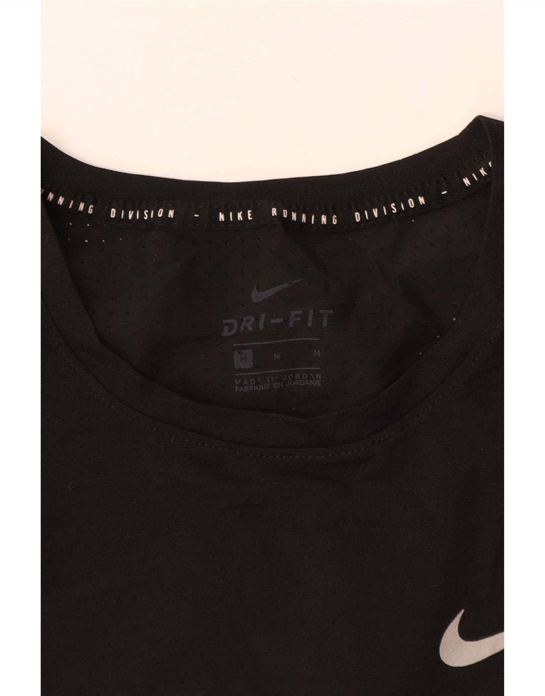NIKE T-shirt grafica da uomo Dri Fit Top medio nero in poliestere