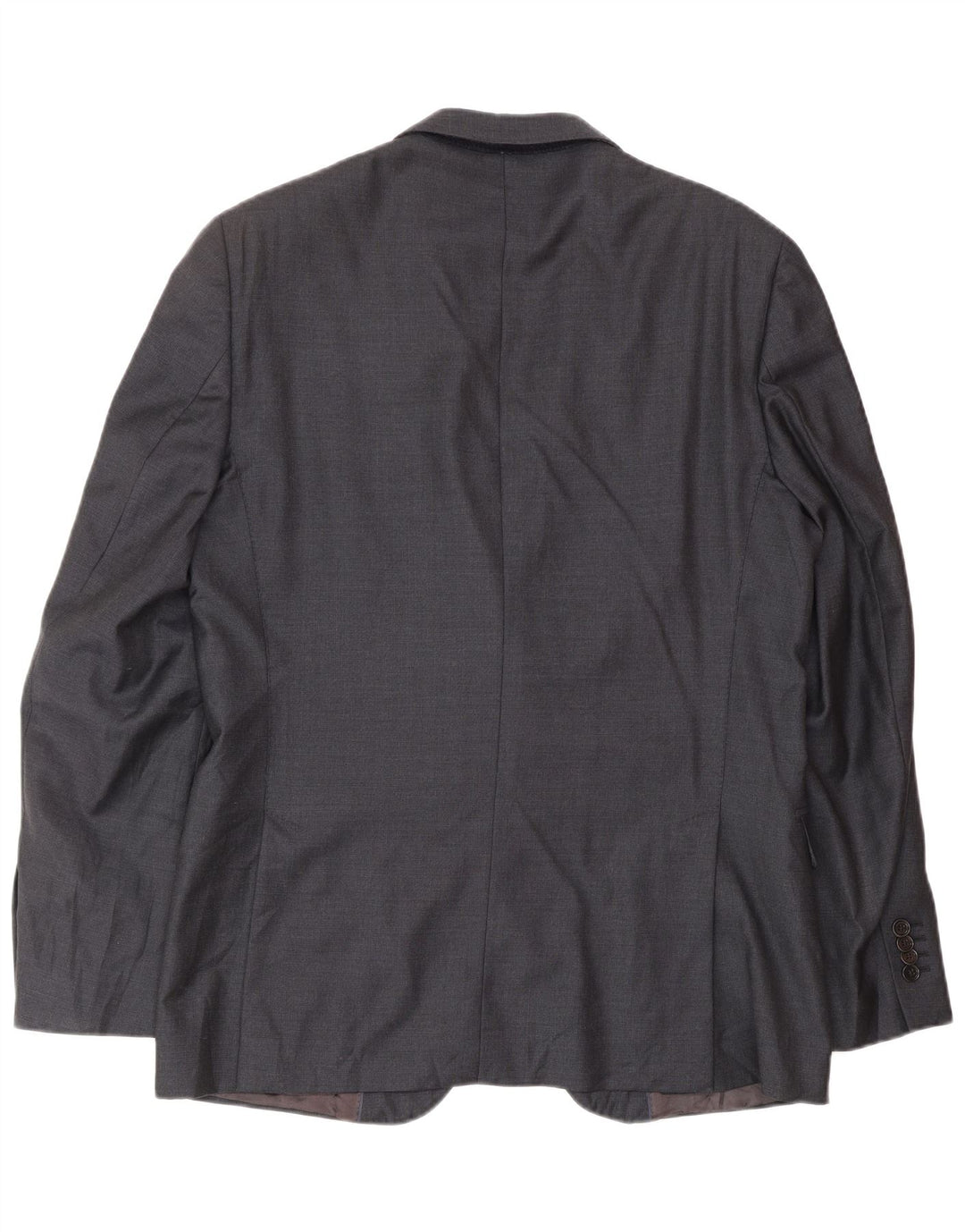 MASSIMO DUTTI Giacca blazer da uomo a 2 bottoni EU 52 Large in lana blu navy