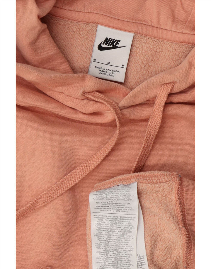 Felpa con cappuccio oversize da donna Nike UK 14 cotone rosa medio