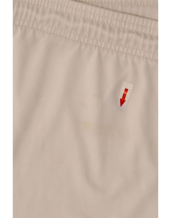 Pantaloncini sportivi Nike Dri Fit da uomo, grandi, in poliestere bianco