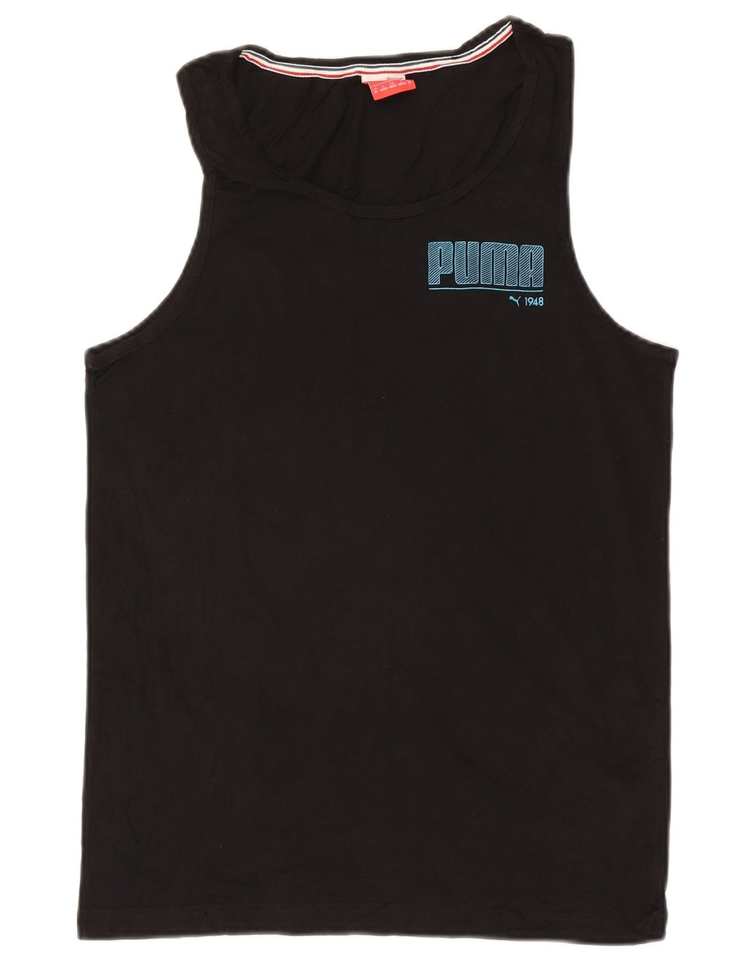 Canotta grafica da uomo Puma, cotone medio nero