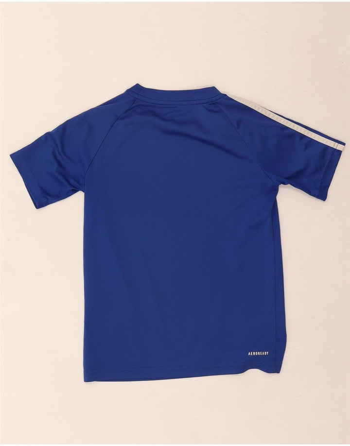 Maglietta Adidas Aeroready da ragazzo, 9-10 anni, in poliestere blu