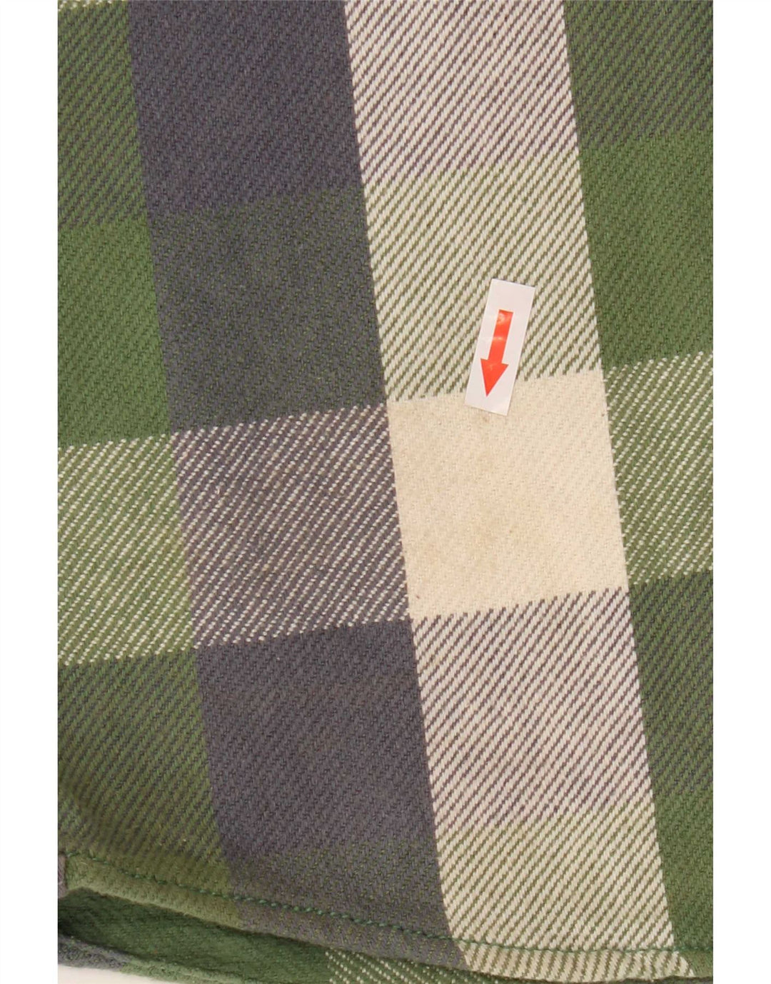 Camicia alta da uomo in flanella Fat Face in cotone a quadri verde medio