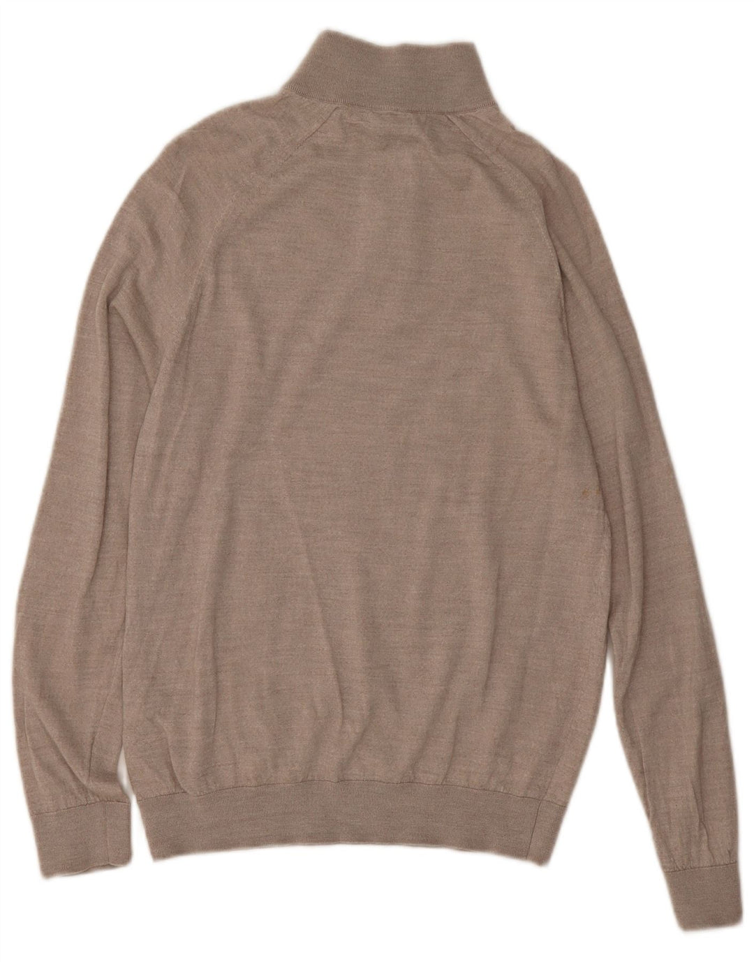 Maglione REISS da uomo con zip e collo grande in lana grigia