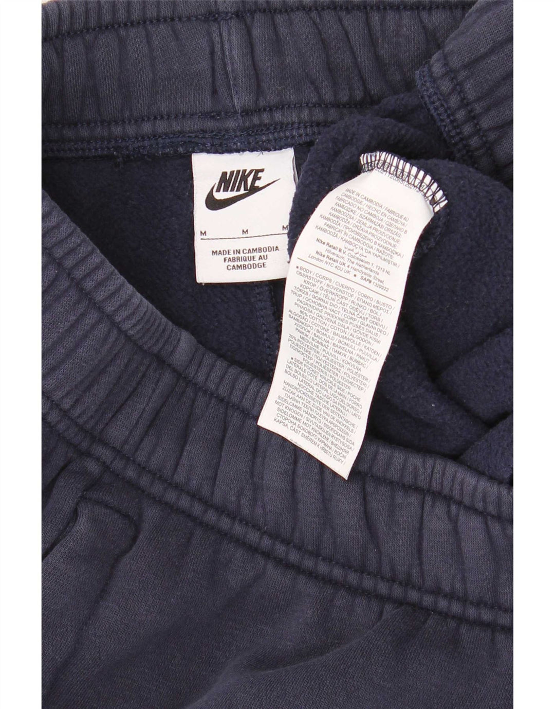 Pantaloni da tuta con grafica Nike da uomo, pantaloni da jogging, color block medio blu navy