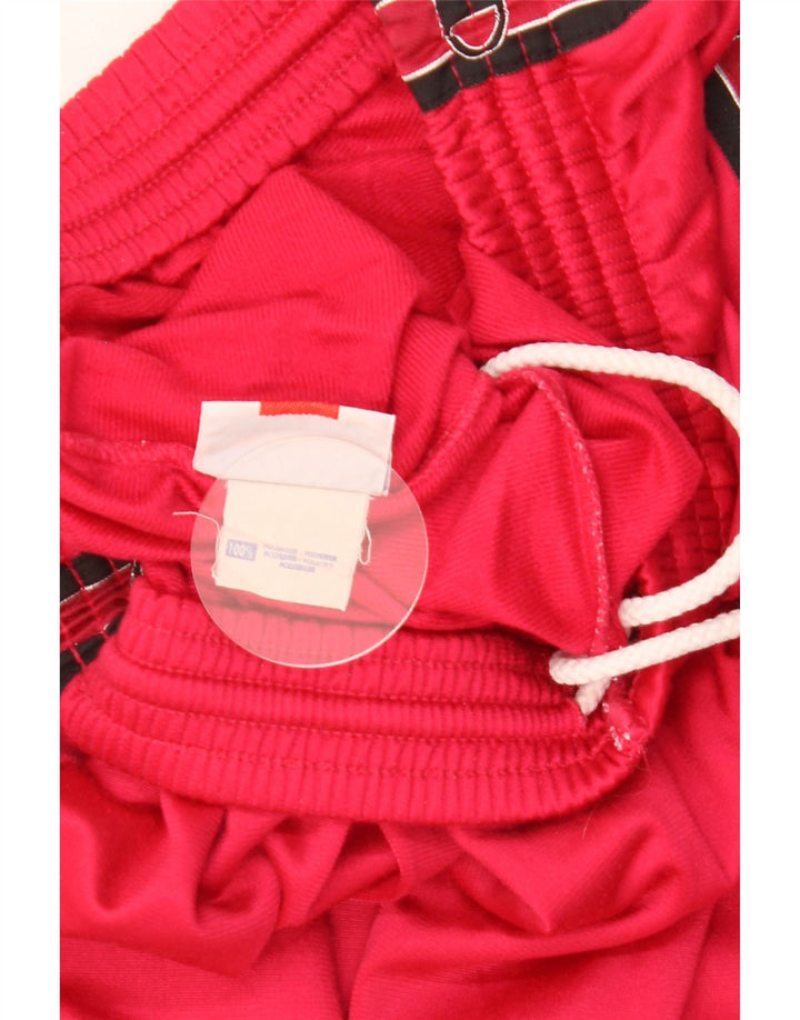 Pantaloni da tuta grafica da uomo Champion Poliestere color block rosso medio