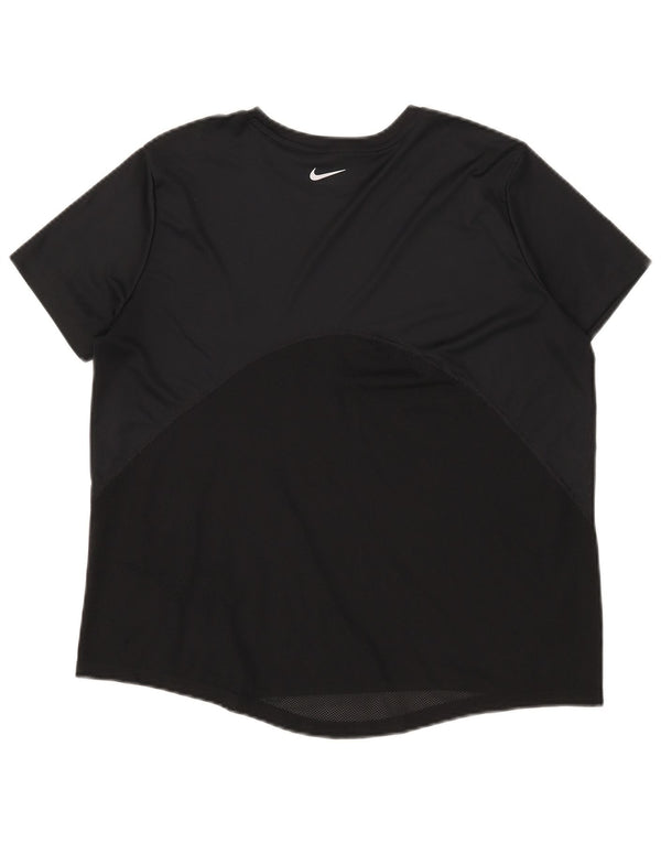 Maglietta Nike Dri Fit da donna, taglia UK 16, grande, nera