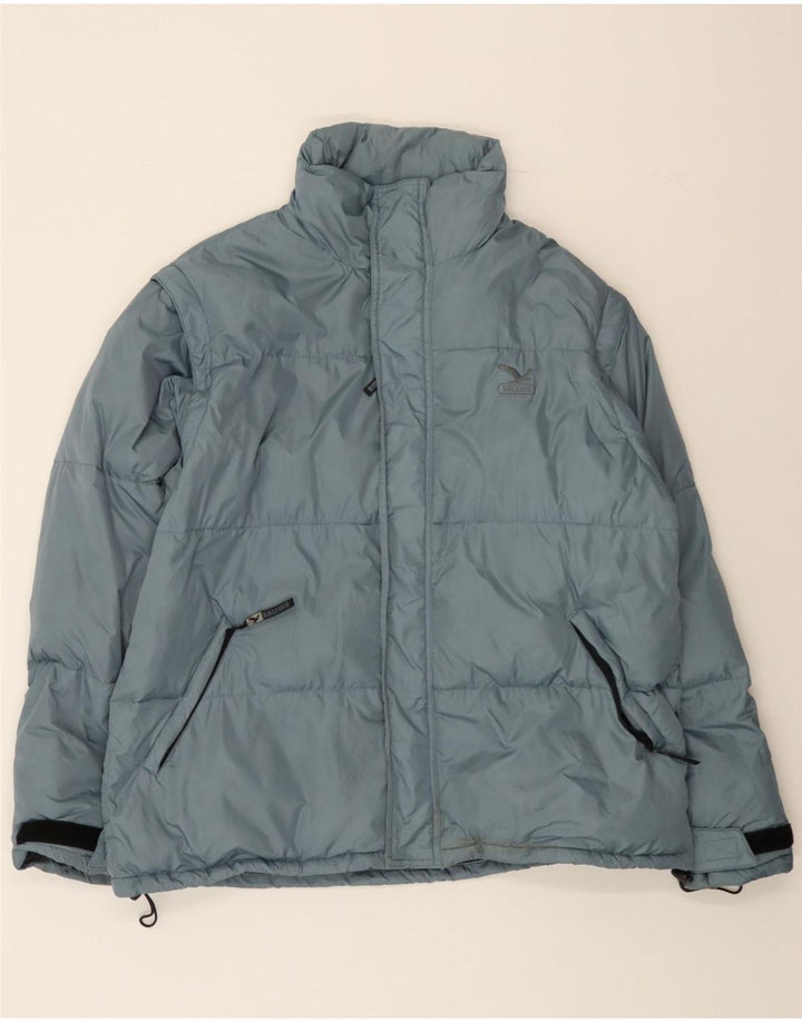 SALEWA Mens Padded Jacket UK 42 XL Blue Nylon Vintage SALEWA and Second-Hand SALEWA from Messina Hembry 