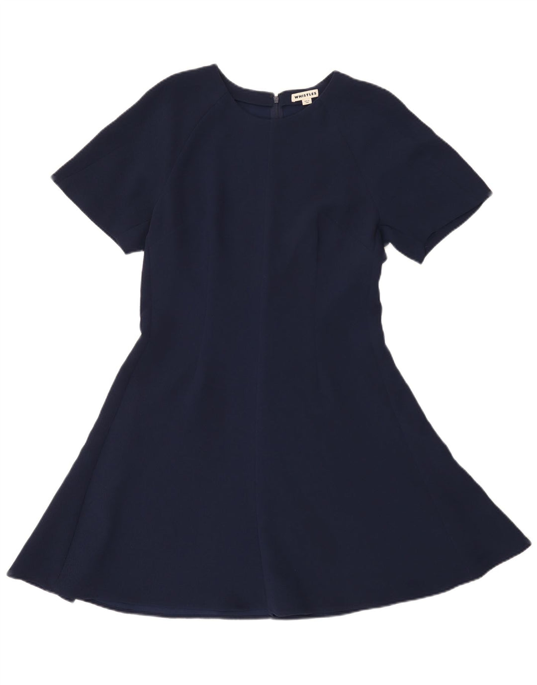 Abito a trapezio da donna a maniche corte Whistle UK 14 Poliestere blu navy medio