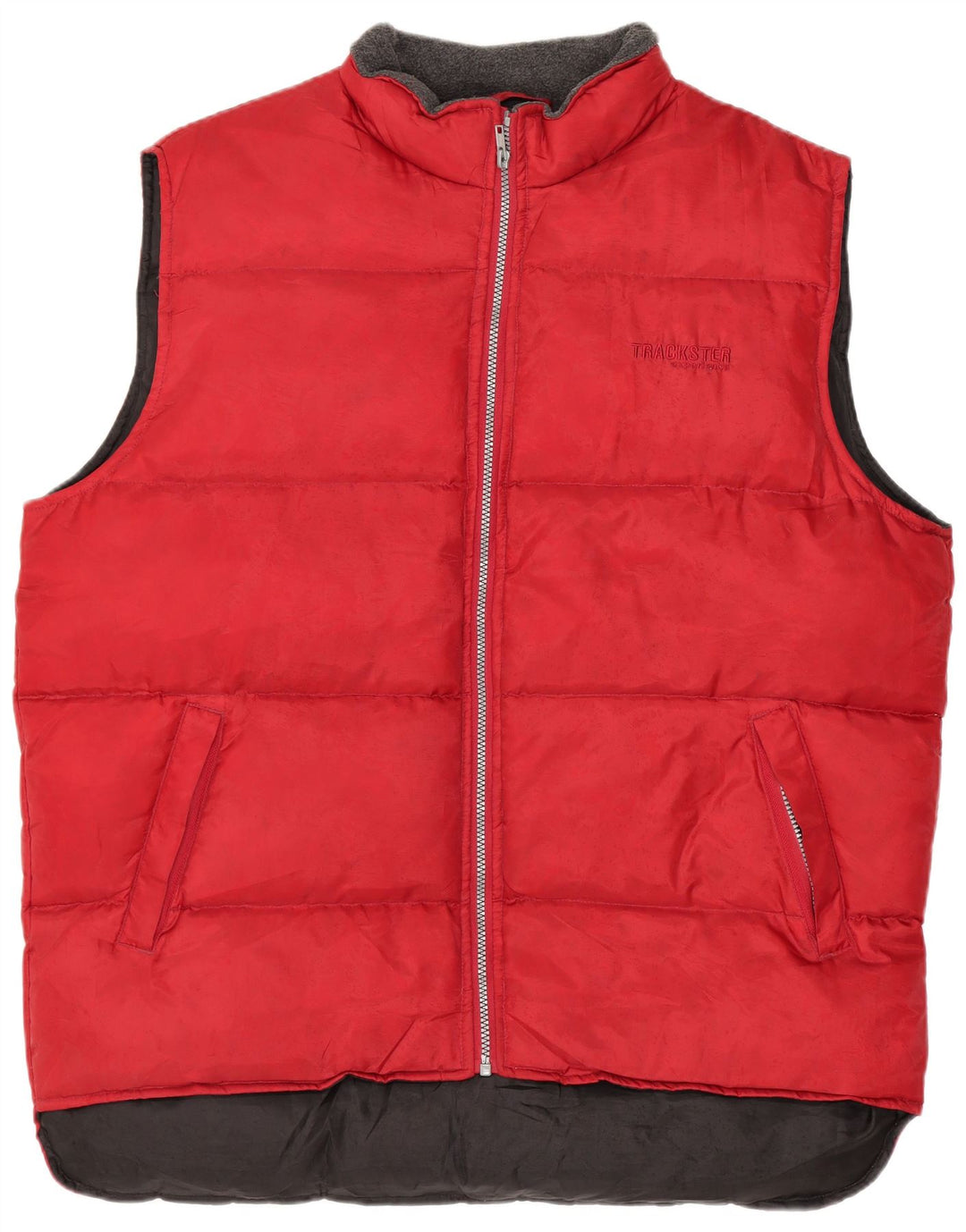 Gilet imbottito da uomo Southern UK 40 grande poliestere rosso