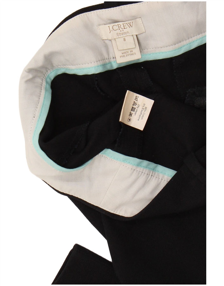 Pantaloni corti slim elasticizzati da donna J. CREW US 8 Medium W30 L26 Neri