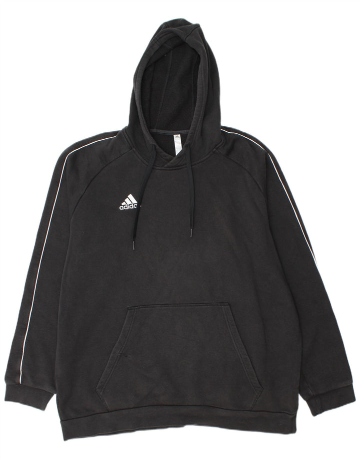 Felpa con cappuccio da uomo ADIDAS 2XL cotone nero