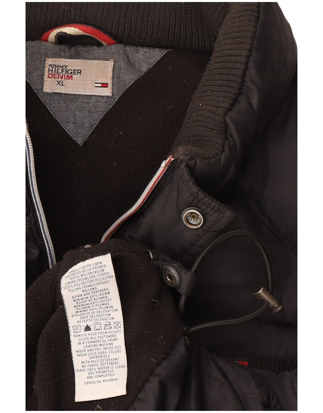 Gilet imbottito da uomo Tommy Hilfiger UK 42 XL nylon nero