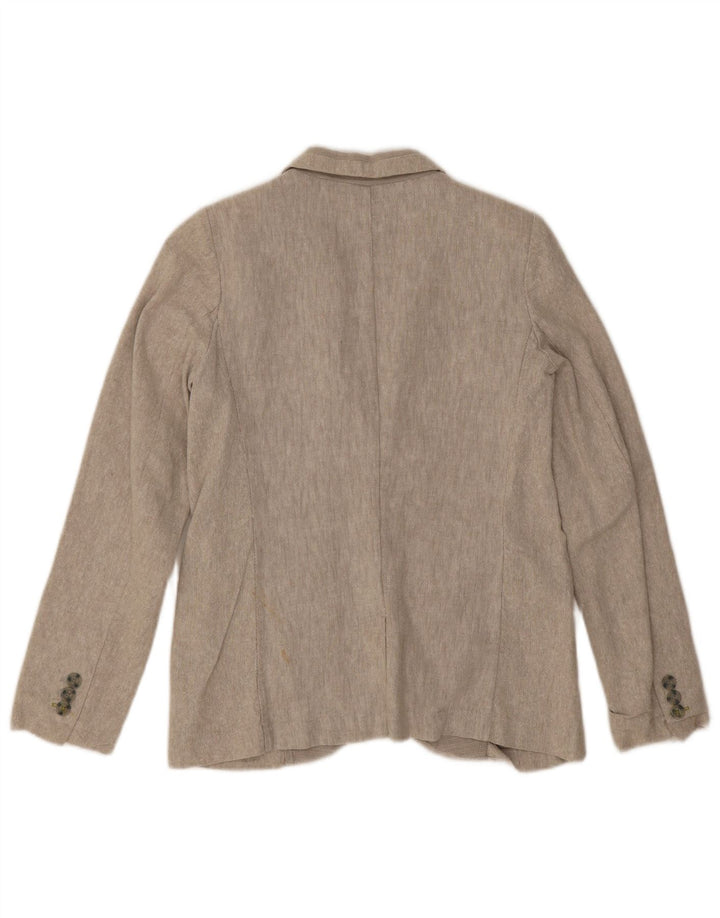 Giacca blazer a 2 bottoni Zara da ragazzo 11-12 anni in lino beige