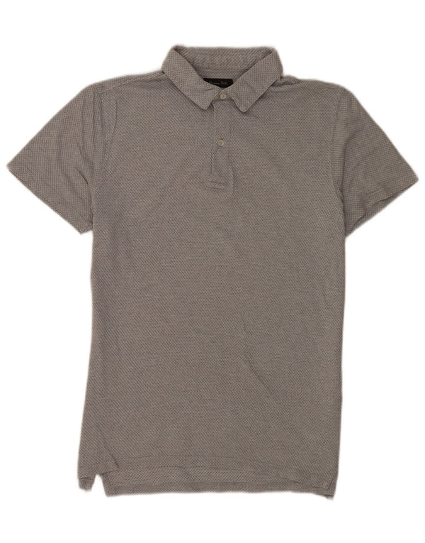 Polo da uomo vestibilità casual Massimo Dutti grande grigia