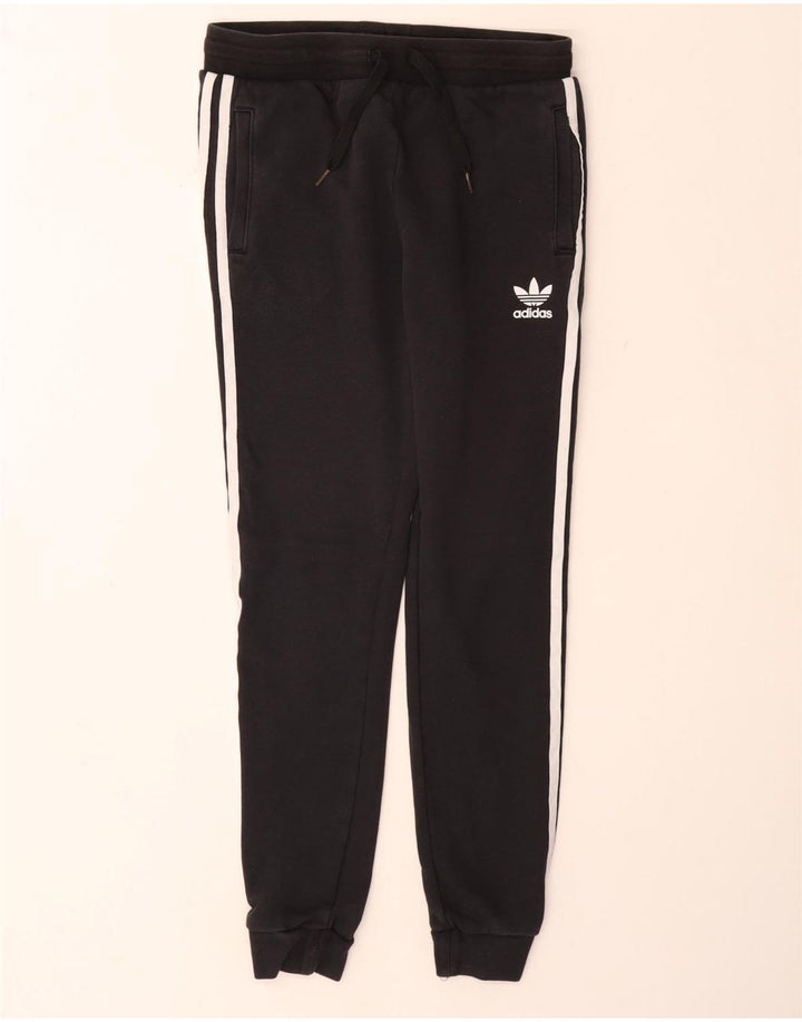Pantaloni della tuta da bambina ADIDAS Joggers 12-13 anni in cotone nero