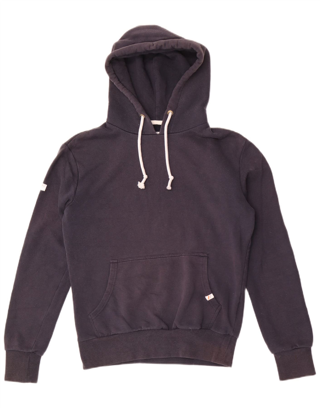 Maglione con cappuccio da uomo Superdry Small in cotone blu navy