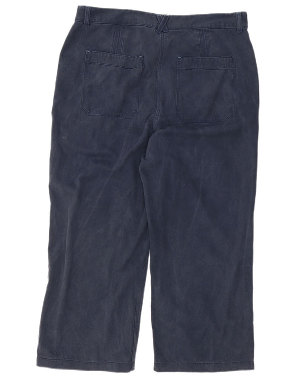 Pantaloni corti dritti da donna White Stuff UK 16 Large W36 L25 Blu navy