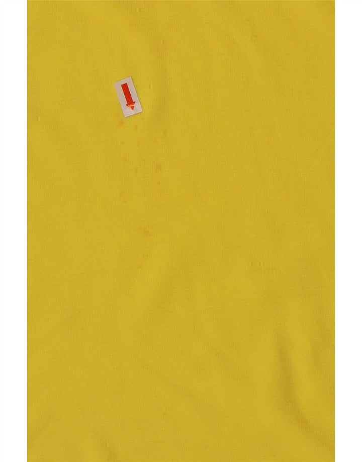 T-shirt grafica da uomo Burton Top Small in cotone giallo
