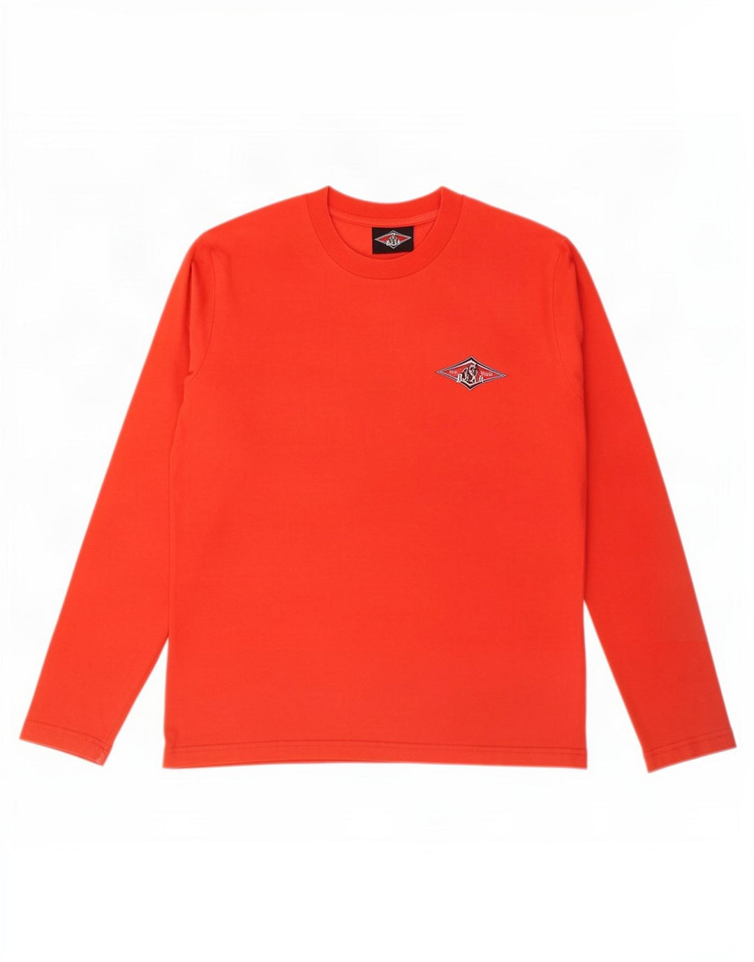 Bear Top grafico da uomo a maniche lunghe in cotone rosso medio