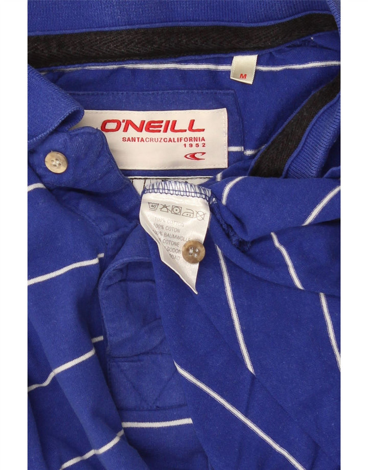 Polo da uomo O'Neill in cotone a righe blu medio