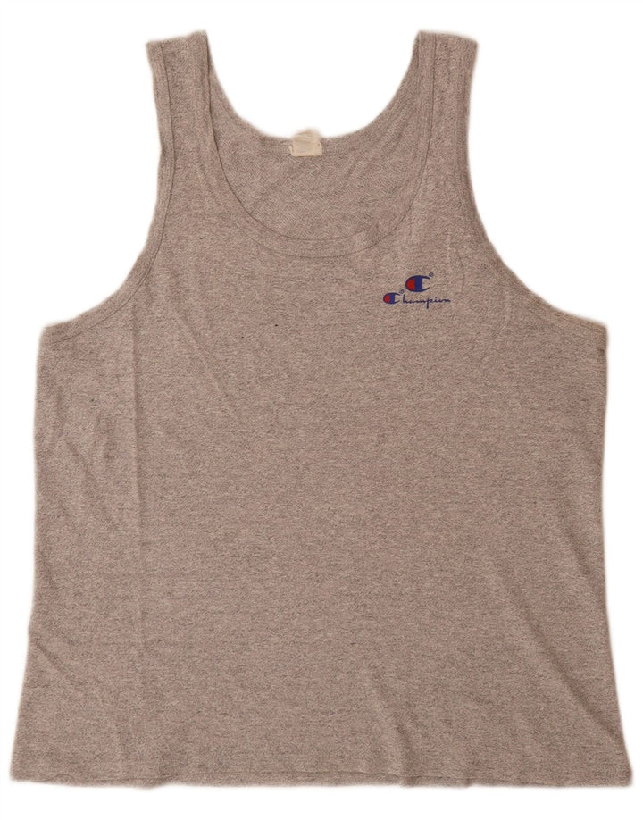 Canotta da uomo Champion XL in cotone chiazzato grigio