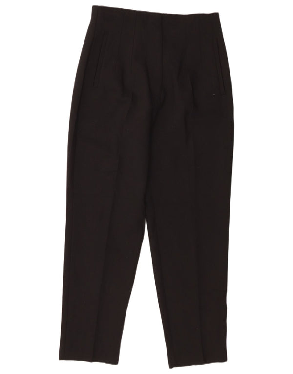 Pantaloni casual affusolati a vita alta da donna Zara medi W28 L27 neri