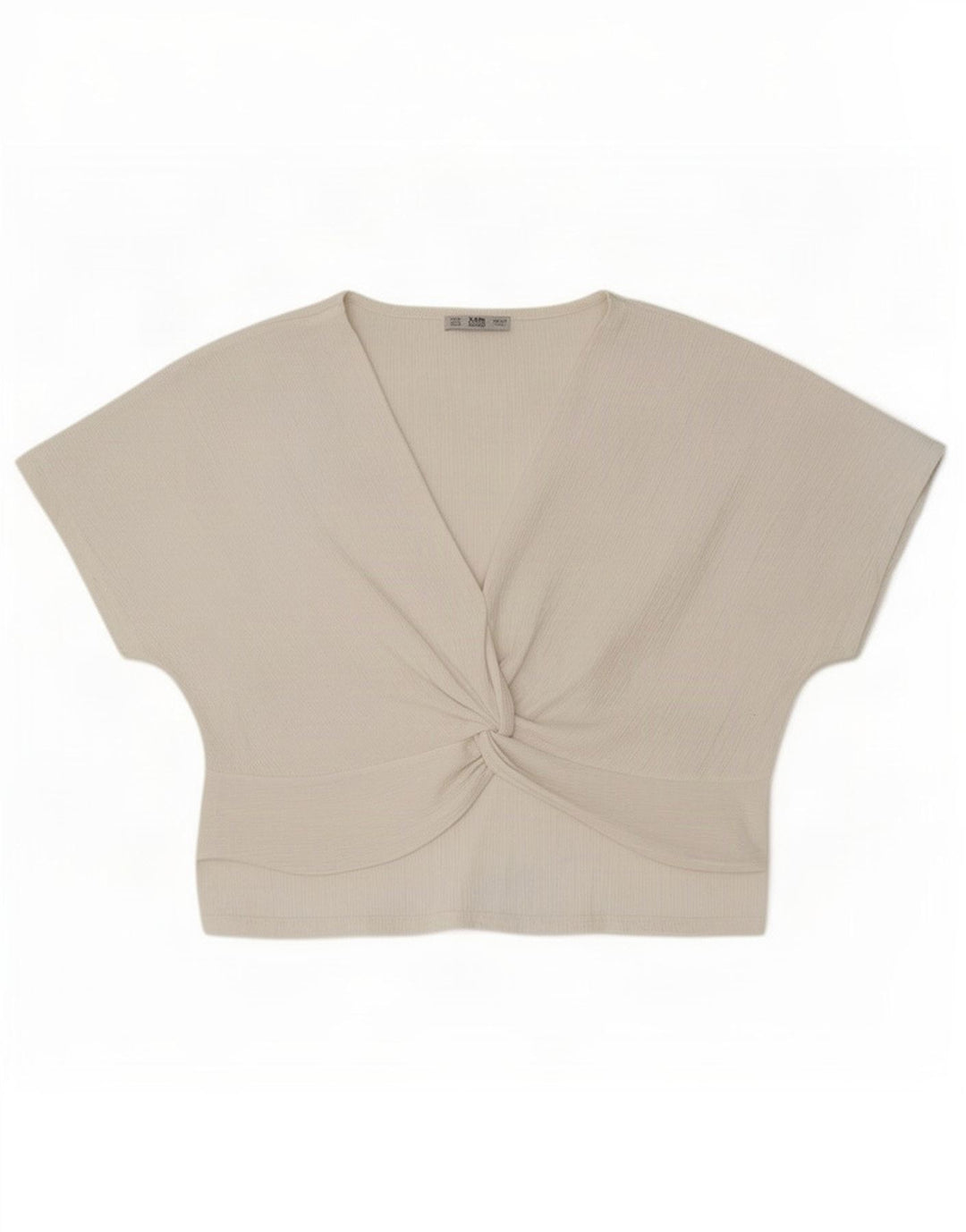 Top in camicetta da donna Zara UK 14 poliestere bianco medio