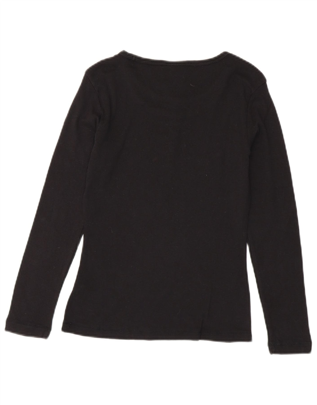 Top da donna Champion Heritage Classics manica lunga UK 12 cotone nero medio