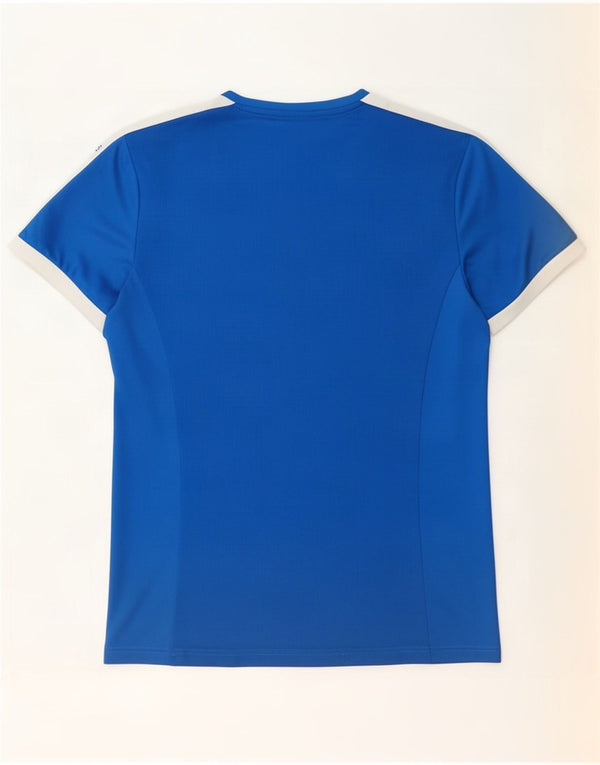 T-shirt da uomo Puma Top Large in poliestere color block blu