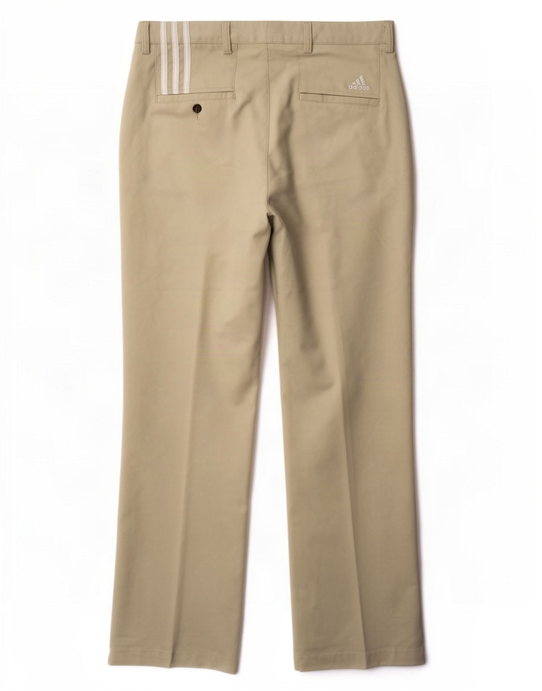 Pantaloni chino dritti Adidas Climacool da uomo W36 L32 poliestere beige