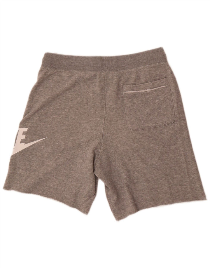 Pantaloncini sportivi Nike da uomo con grafica in cotone grigio medio
